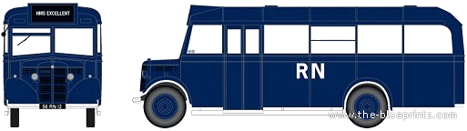 Автобус Bedford OWB [6] - чертежи, габариты, рисунки автомобиля